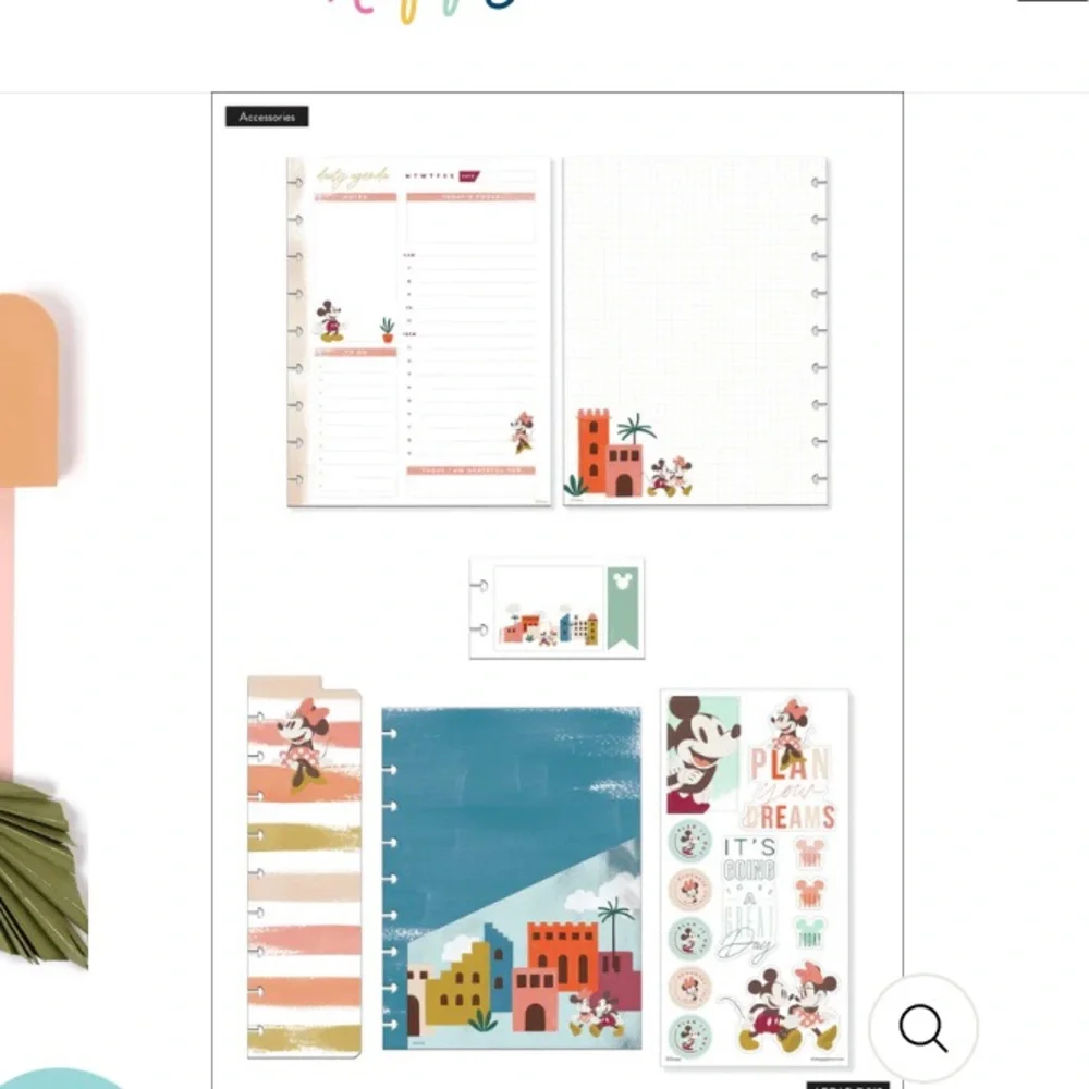 NIP Disney Oasis Adventure Classic Accessory Pk & Sticker Pack-The Happy Planner